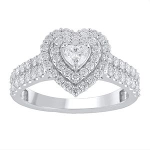 1ct Heart Shaped Diamond Ring Sz 7 NWT